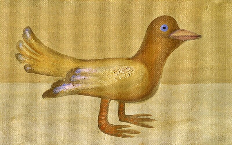 Brown Bird with Blue Eye