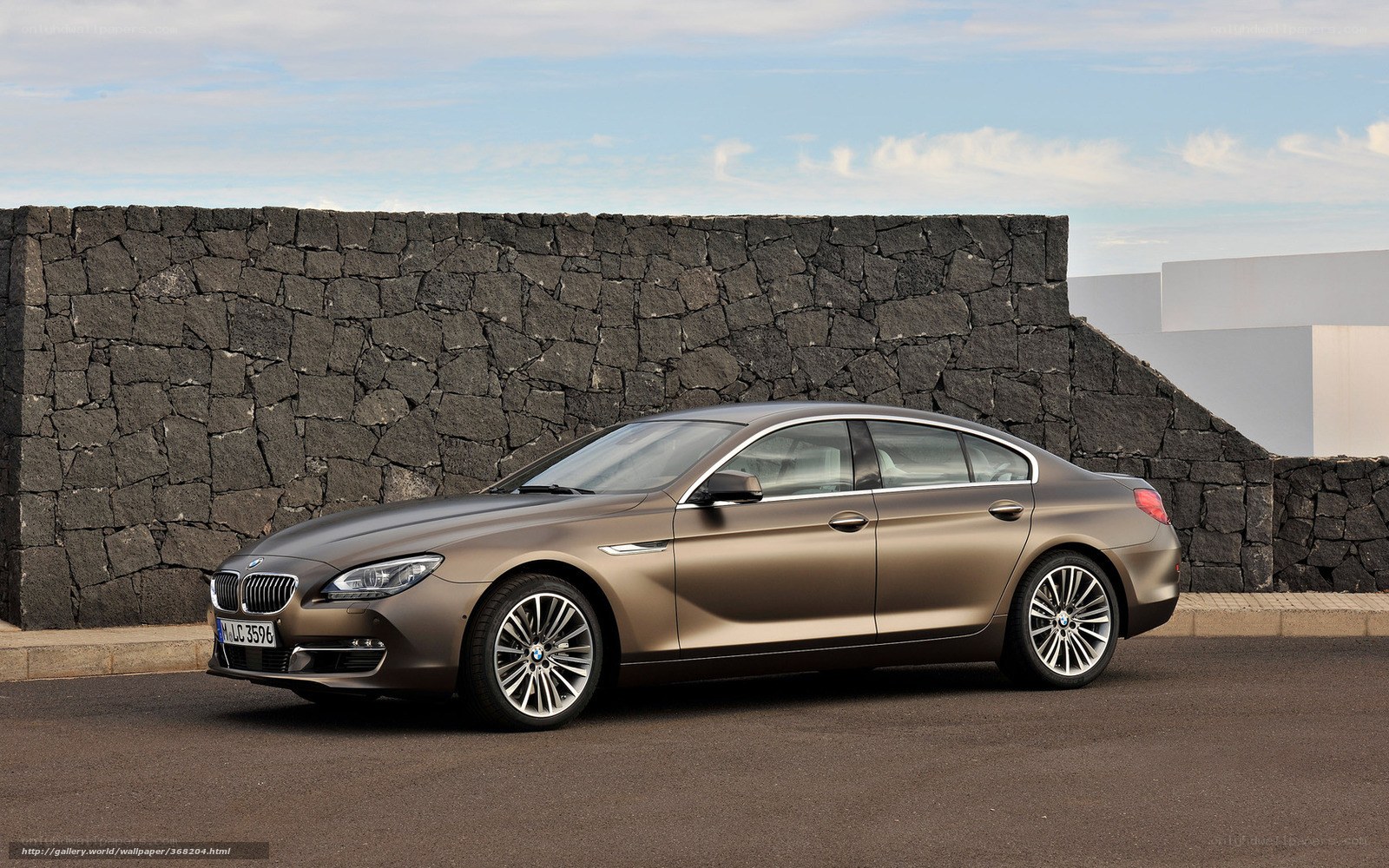 Brown BMW 6 Series sedan