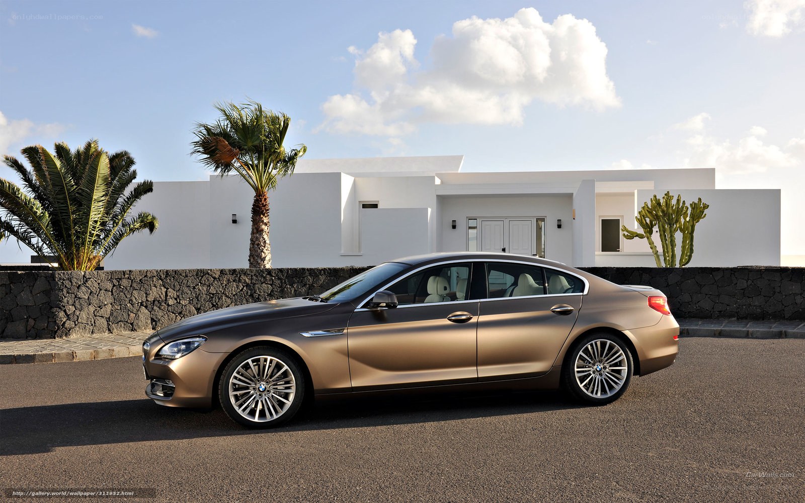 Brown BMW 6 Series sedan