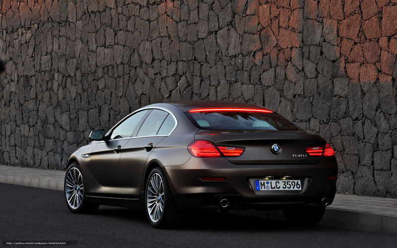 Brown BMW 640i Sedan — Dramatic