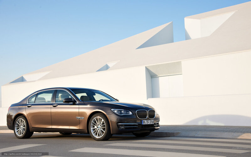 Brown BMW 7 Series sedan