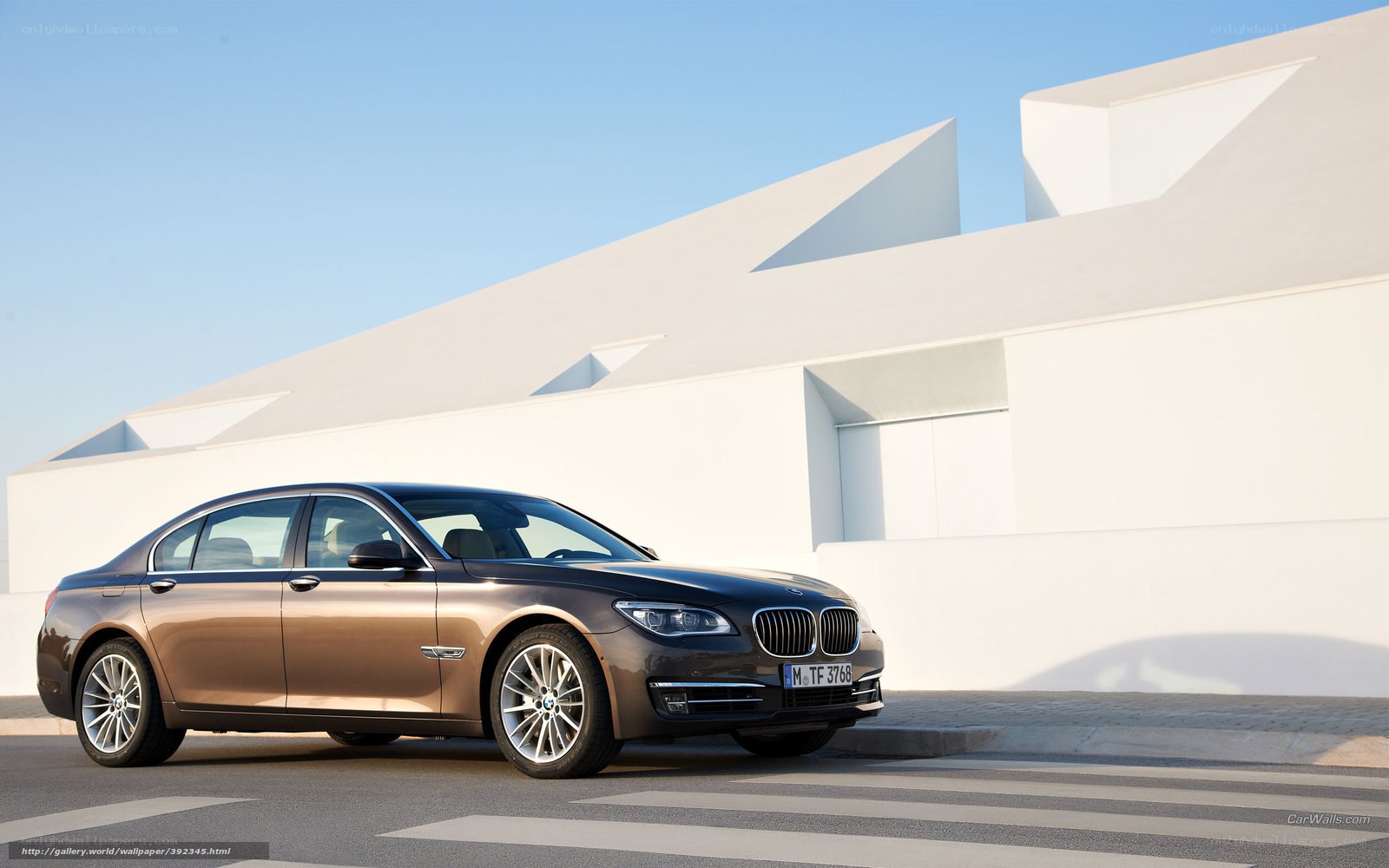 Brown BMW 7 Series sedan