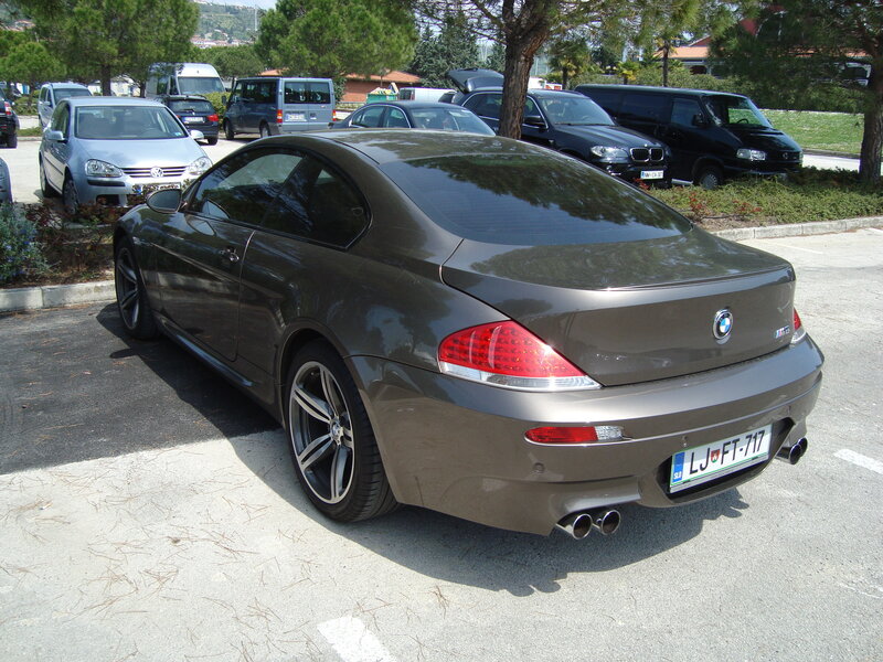 Brown BMW M6 parked in lot