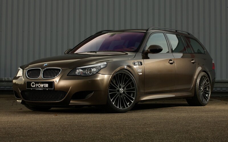 Brown BMW Station Wagon — Bronze, Dramatic