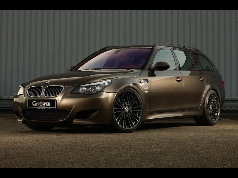 brown bmw station wagon