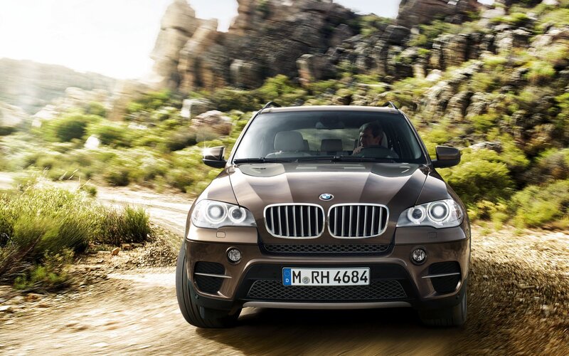 Brown Bmw Suv — Dynamic, Afternoon, Photograph