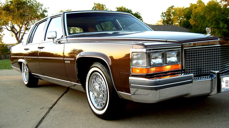 Brown Cadillac sedan