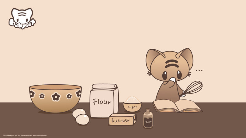 Brown Cat Baking