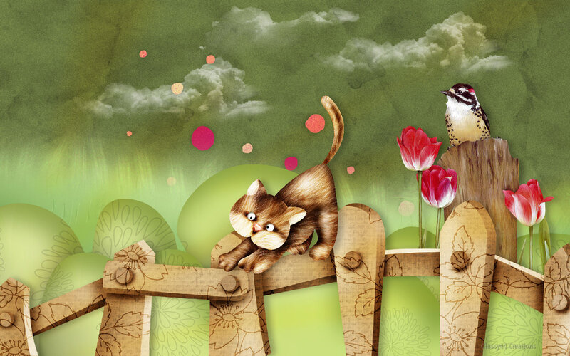 Brown Cat on Fence