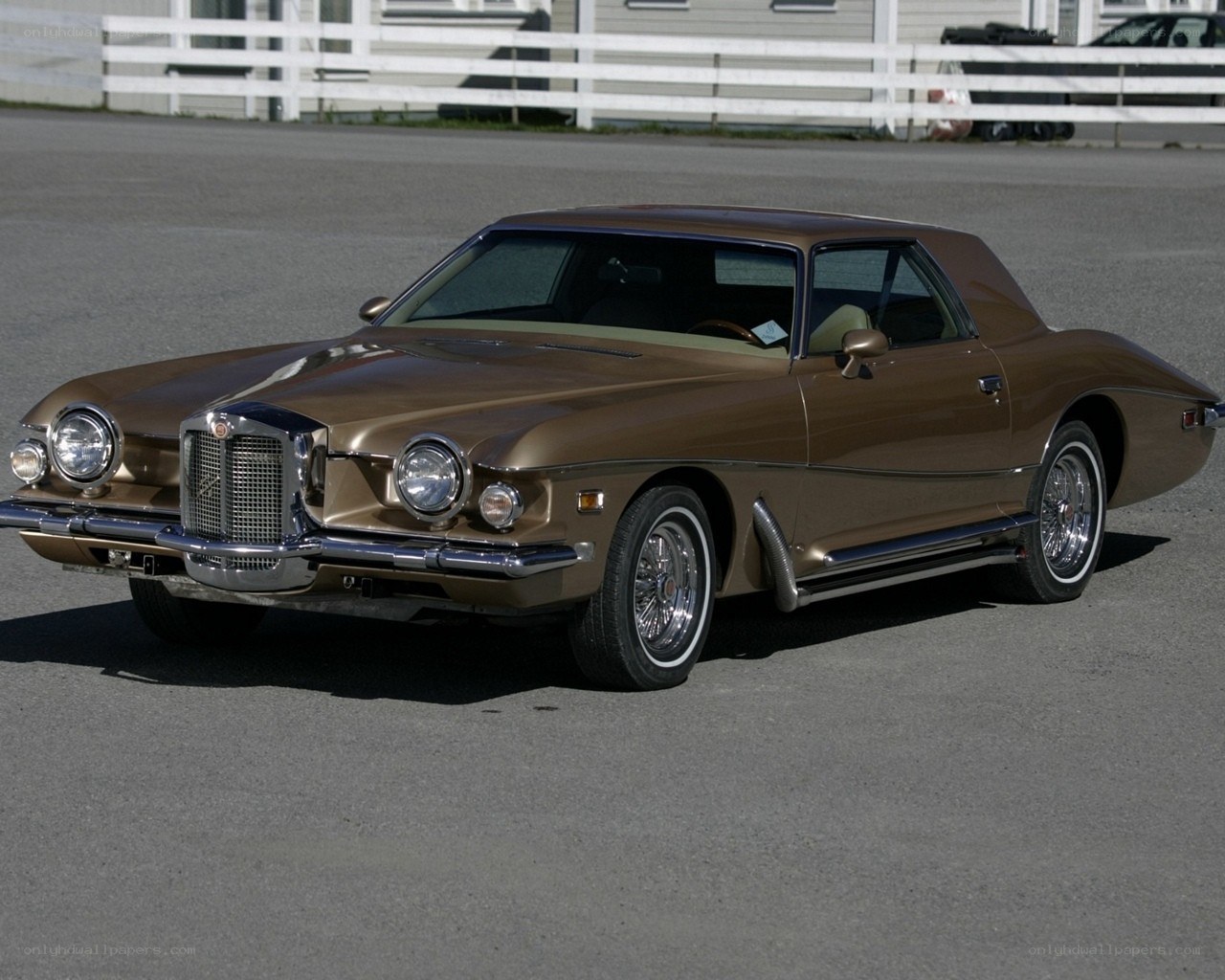 Brown classic coupe car