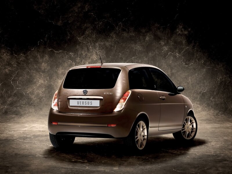 Brown compact car rear view