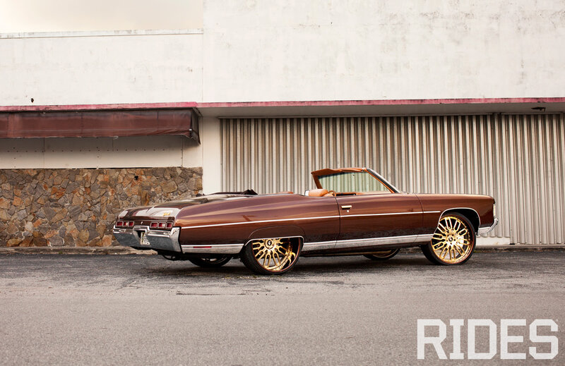 Brown Convertible Car — Calm, Afternoon