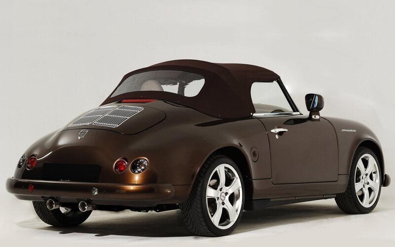 Brown Convertible Car — Neutral, Photograph, Targa Top, Silver Wheels