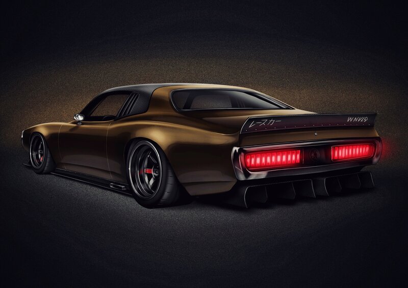 Brown Custom Car