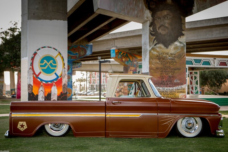 Brown Custom Pickup Truck — Calm, Afternoon