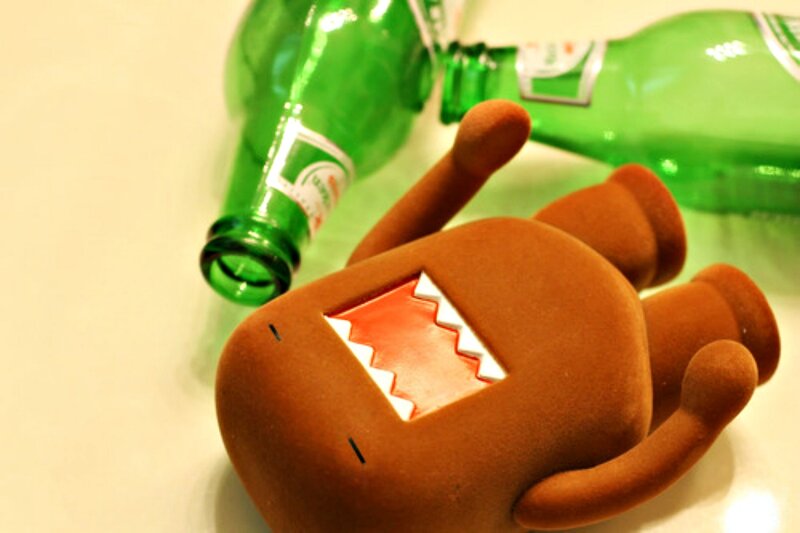 Brown Domo Plush Toy — Playful