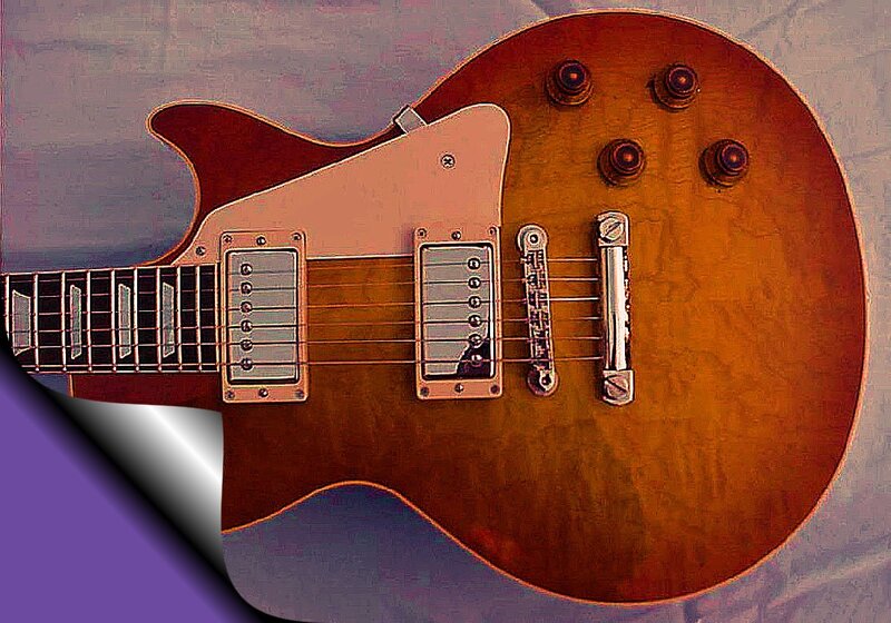 Brown Electric Guitar — Neutral