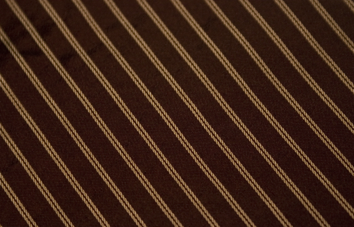 brown fabric with diagonal stripes