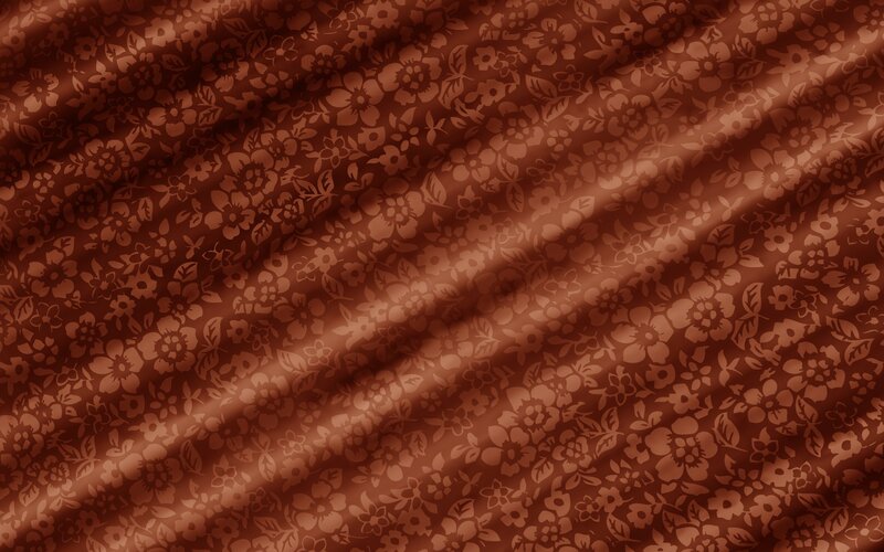 Brown Floral Fabric