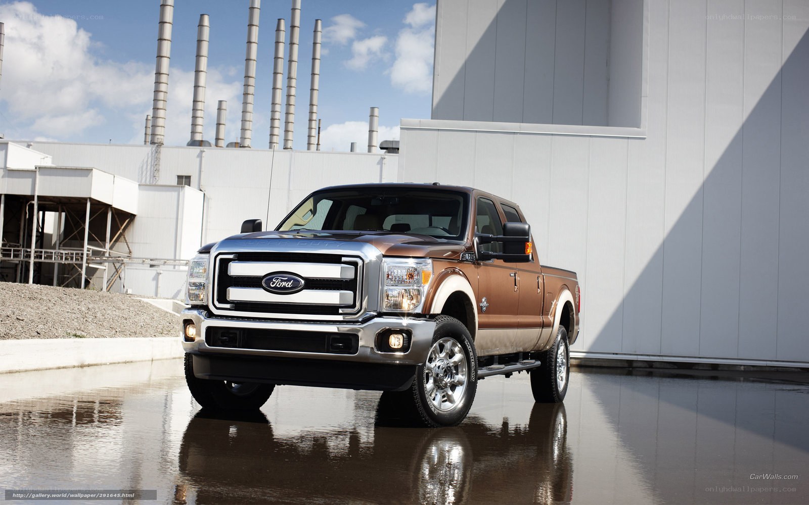 Brown Ford F-250 pickup truck