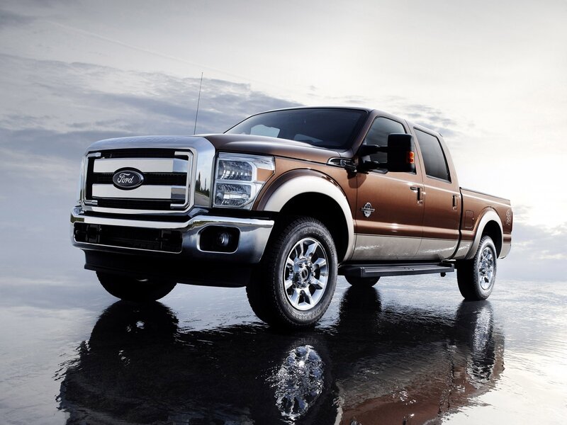 Brown Ford F-250 pickup truck