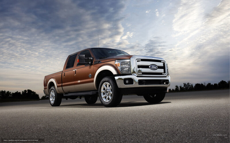 Brown Ford F-250 pickup truck
