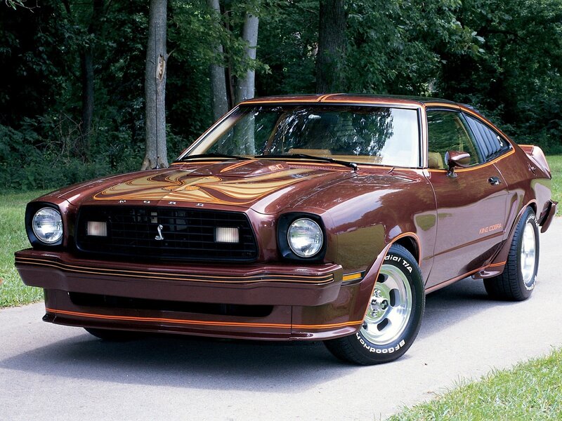 Brown Ford Mustang King Cobra