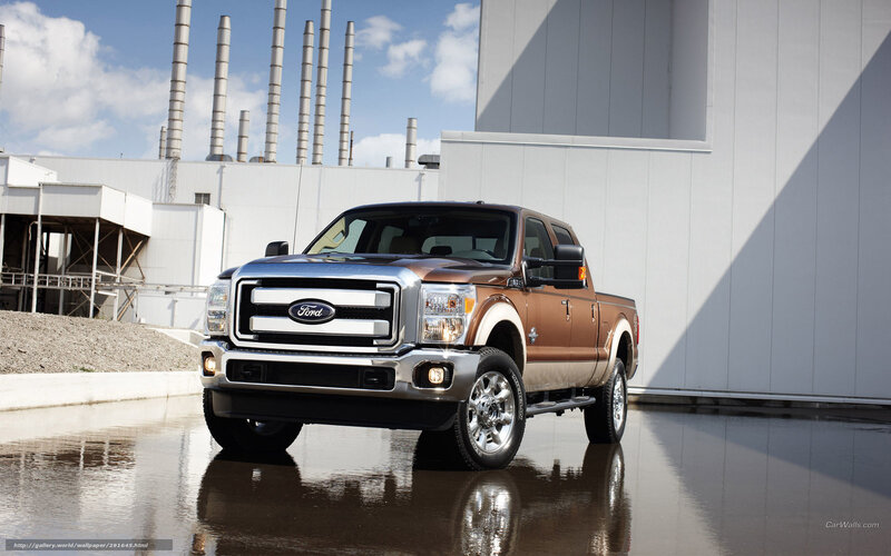 Brown Ford Pickup Truck — Dramatic, Afternoon
