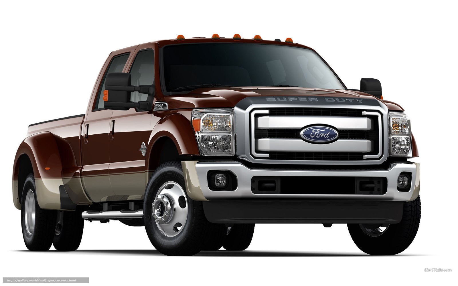Brown Ford Super Duty truck
