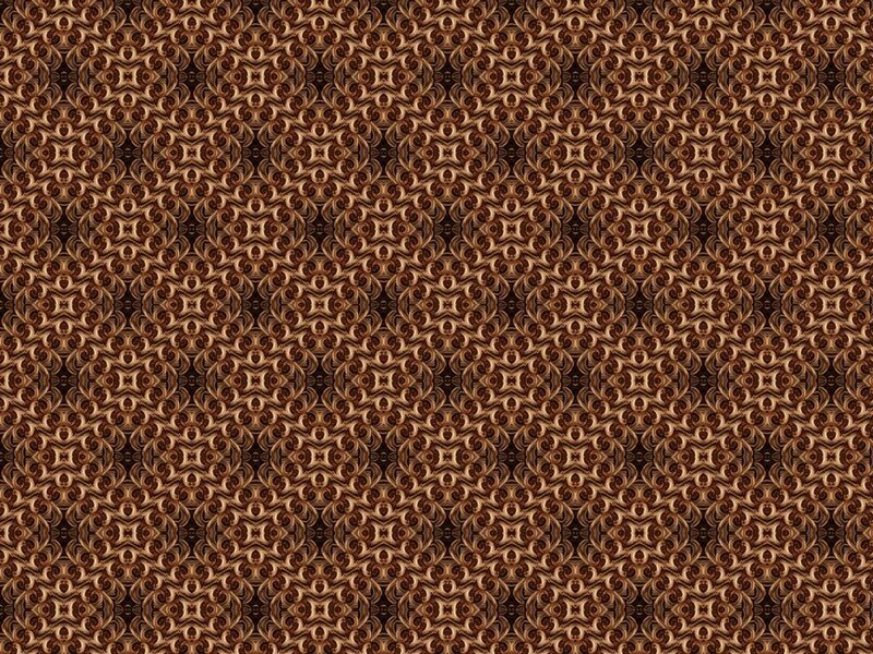 Brown Geometric Pattern — Symmetrical