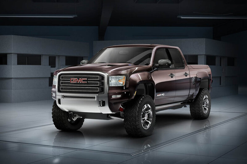 Brown GMC Pickup Truck — Dramatic