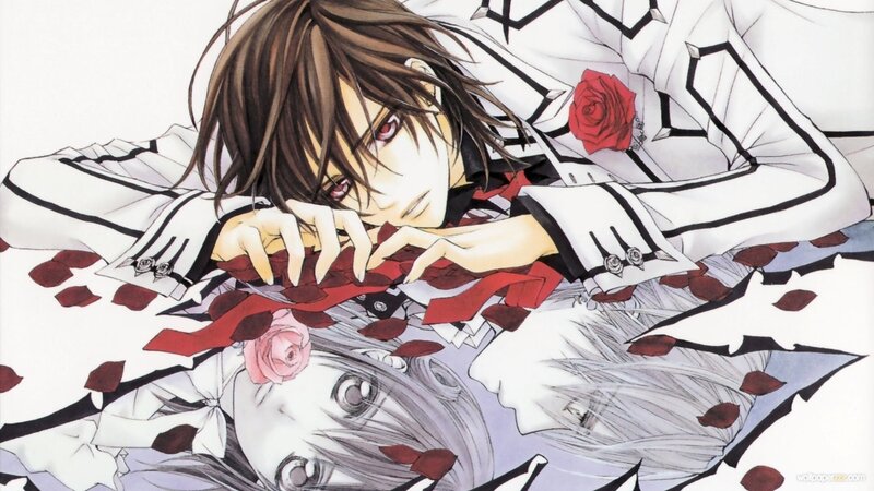 Brown-haired Anime Character — White