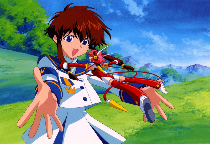 Brown-haired Boy with Robot