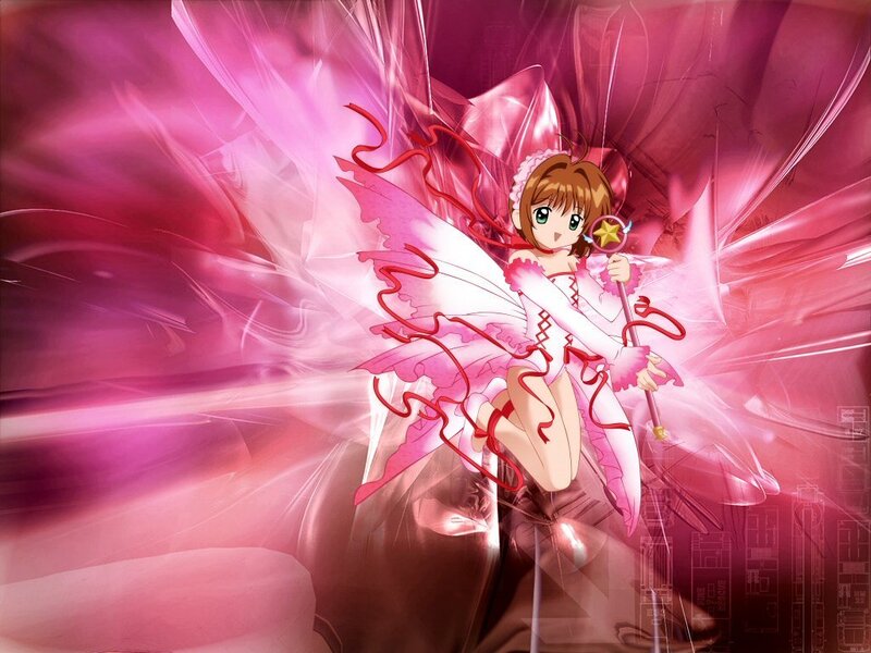 Brown-haired Girl with Wings — Pink
