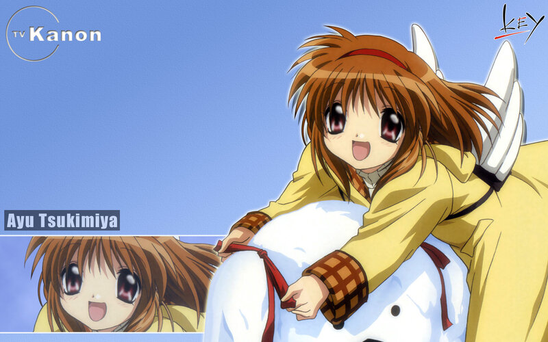 Brown-haired Girl with Wings