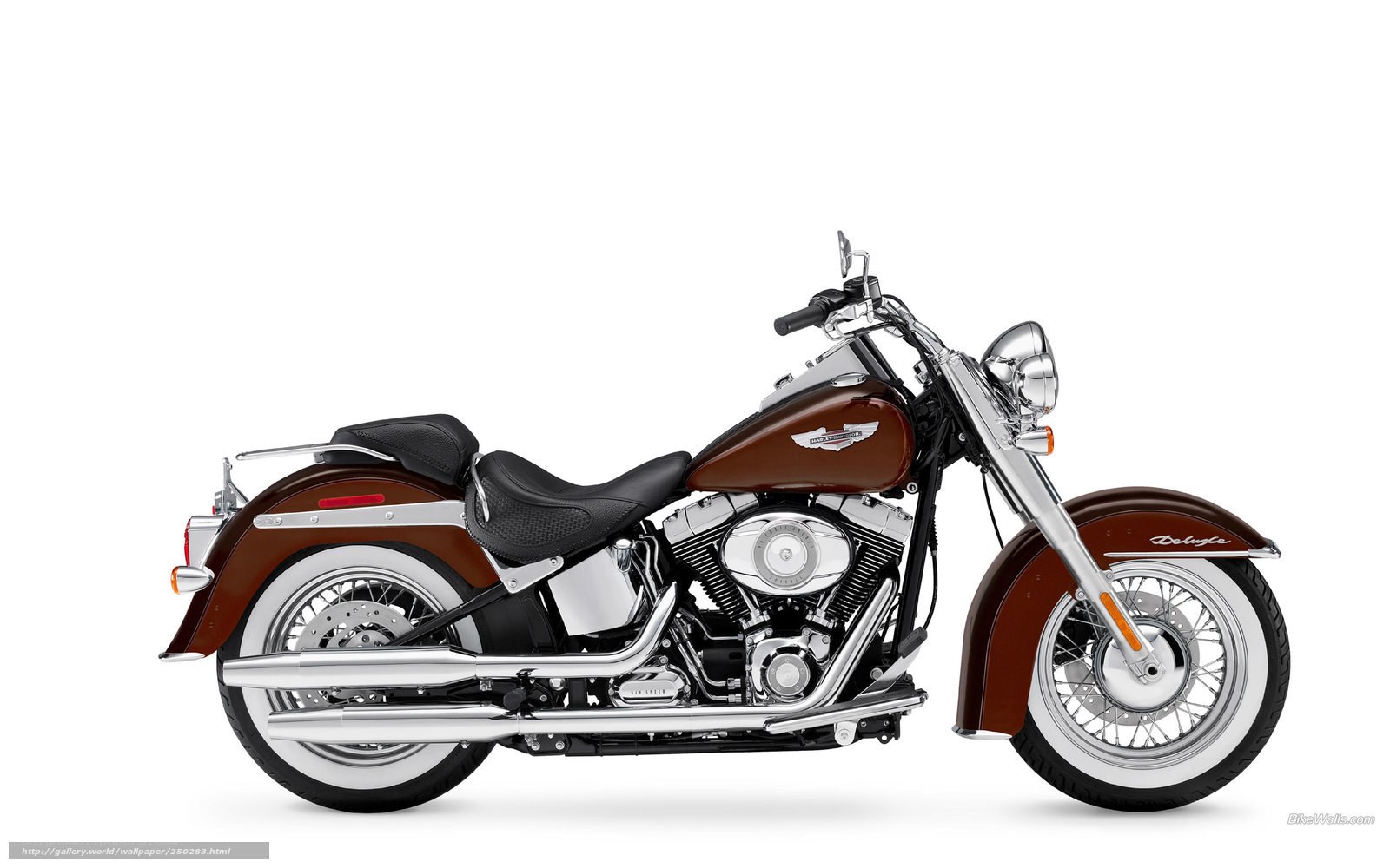 Brown Harley-Davidson motorcycle