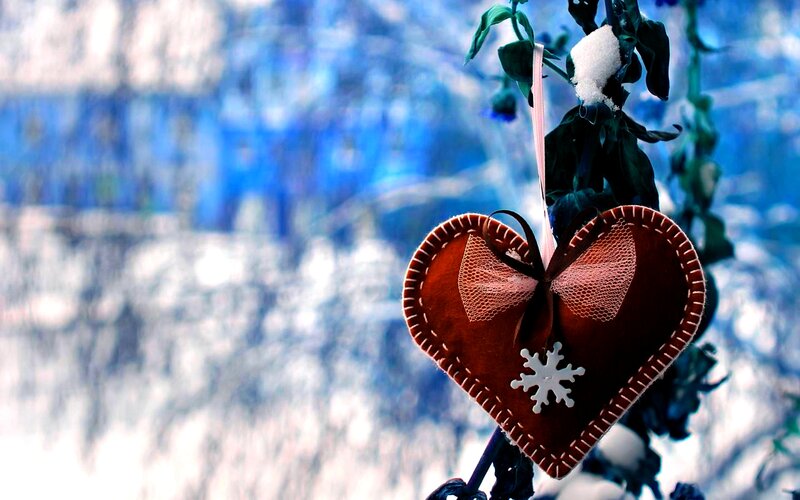 Brown Heart Ornament