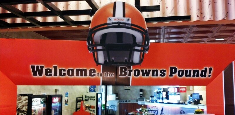 Brown Helmet Display