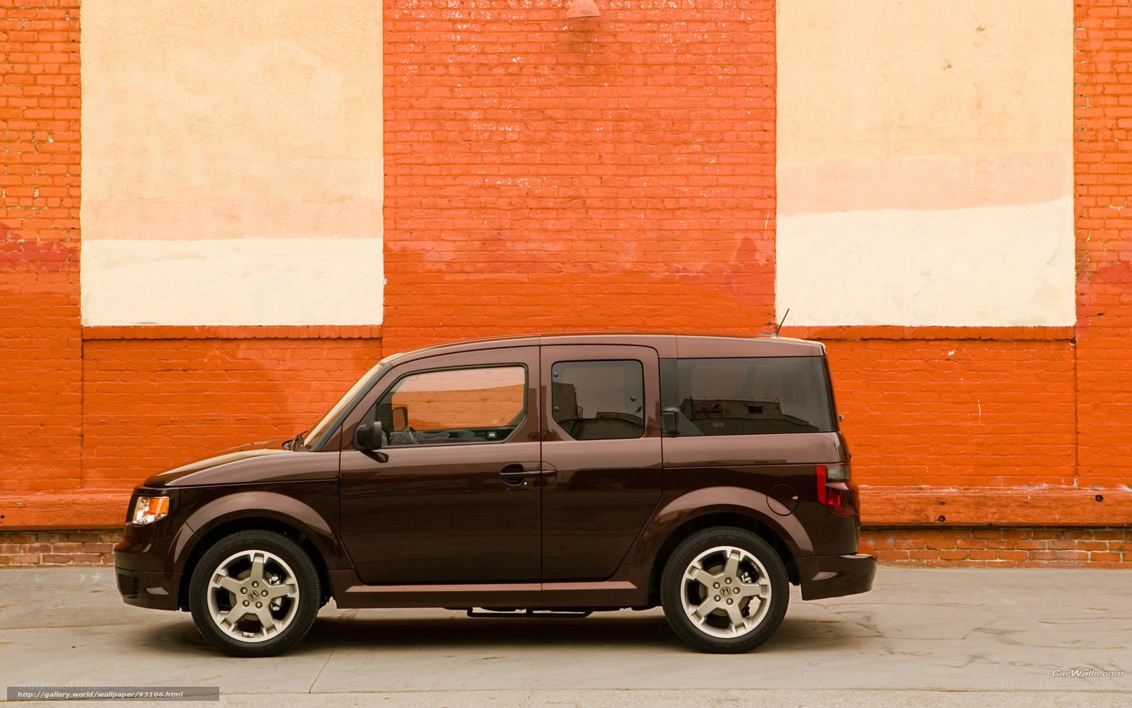 Brown Honda Element car
