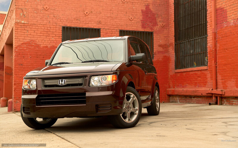 Brown Honda Element — Red