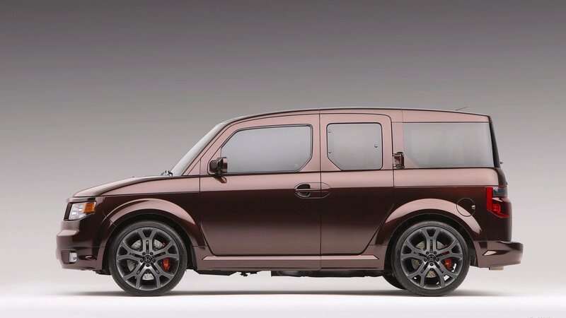 brown honda element suv
