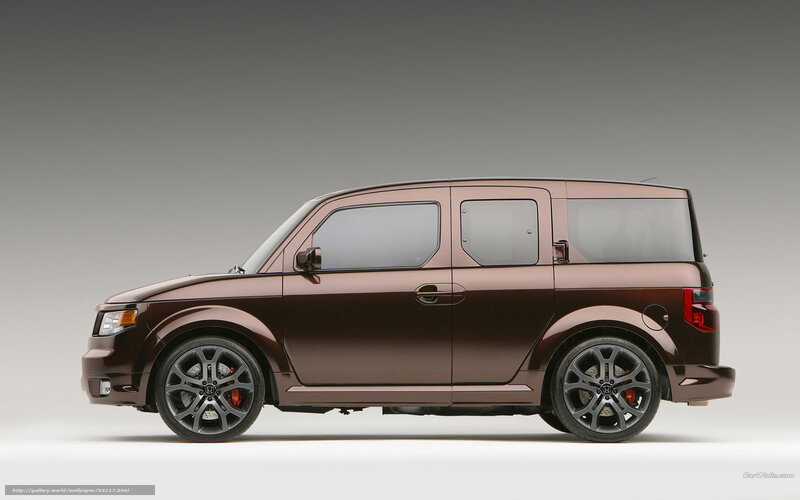 brown honda element suv