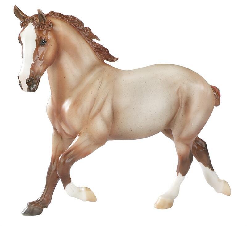 Brown Horse Figurine — Neutral, Photograph, White Blaze