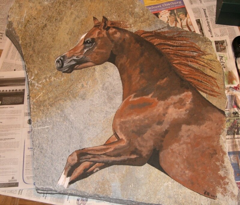 Brown Horse on Stone