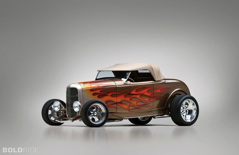 Brown Hot Rod Car — Dramatic, Photograph