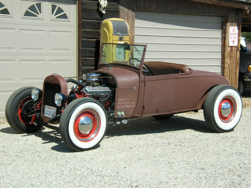 Brown Hot Rod Car — Outdoor, Afternoon