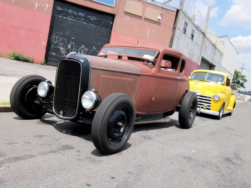 Brown Hot Rod Car