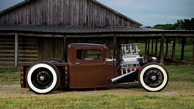 Brown Hot Rod Truck