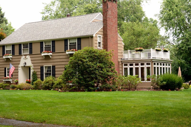 Brown House with Porch