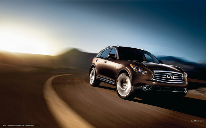 Brown Infiniti Fx Suv — Dramatic